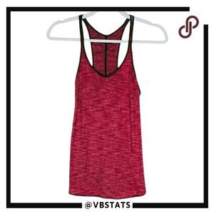Lululemon Women's Heathered Racerback Performance Tank‎ Top Red Size Small